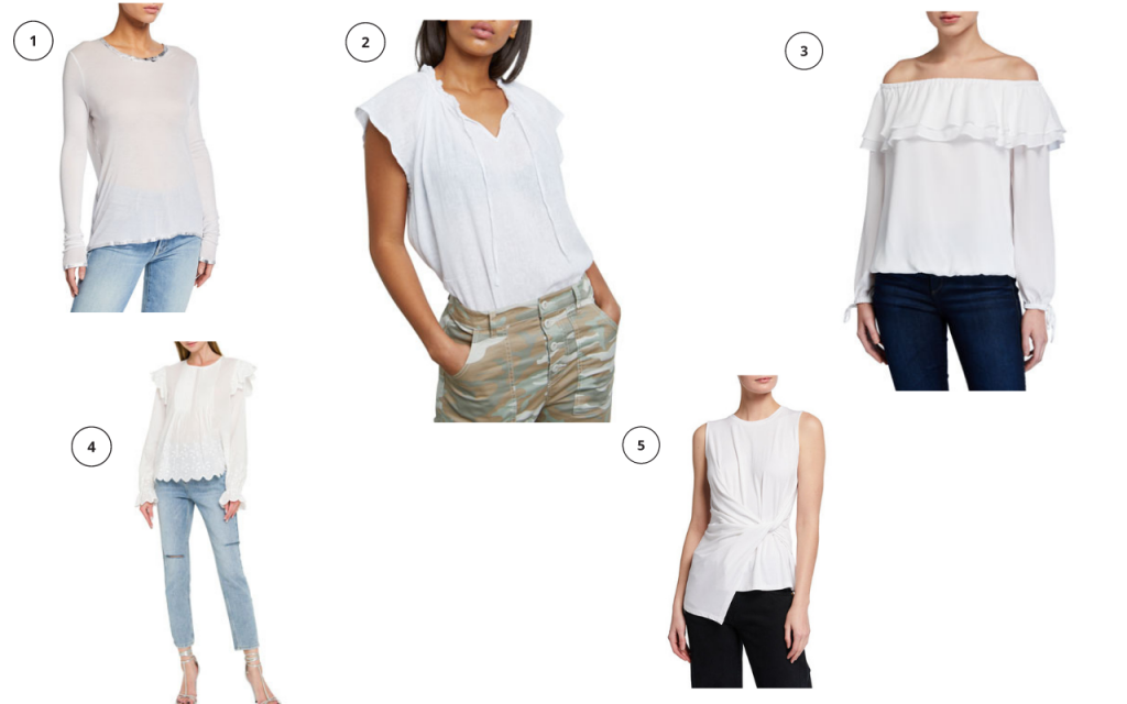 11 White Tops for Spring and Summer 4-2021