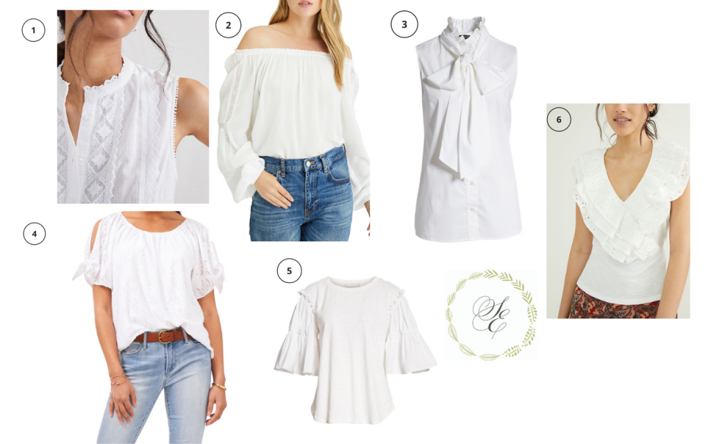 11 White Tops for Spring and Summer 4-2021