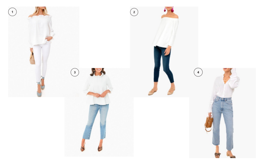 11 White Tops for Spring and Summer 4-2021