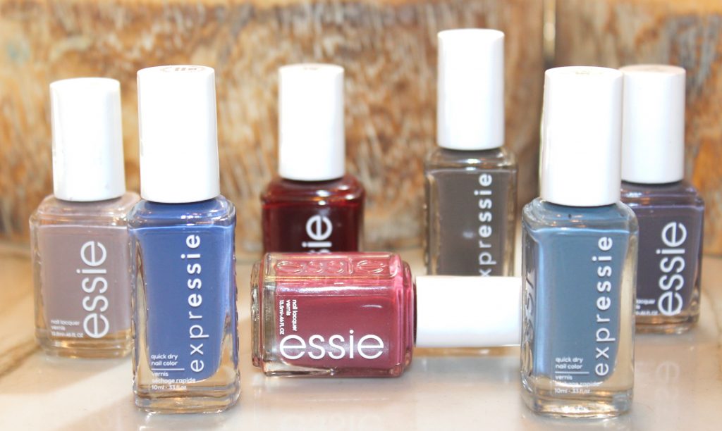 Seven shades of essie nail polish