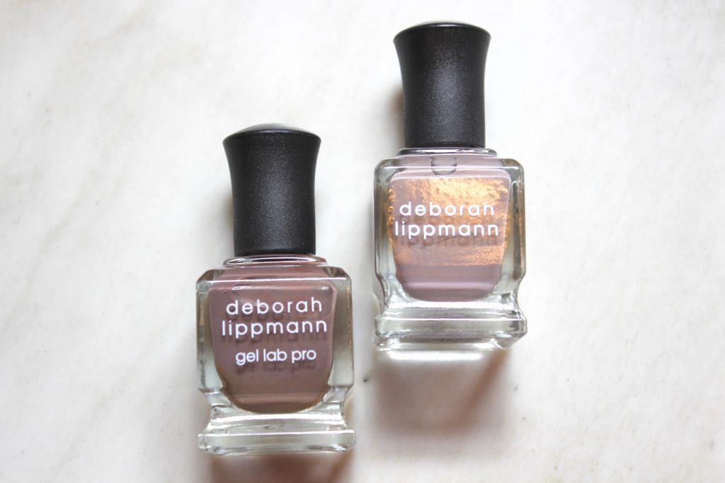 Deborah Lippman two nail polish bottles