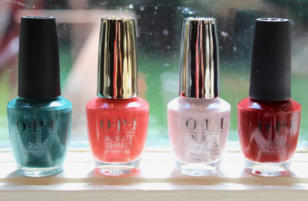 4 bottles of Opi nail polish