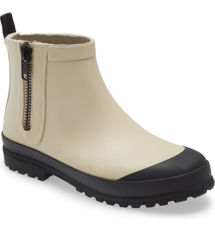 The Zip Up Lugsole Rain Boot -Madewell