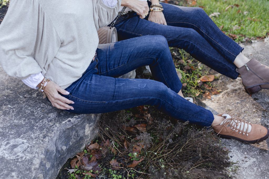 Photo of Bev and Val sitting