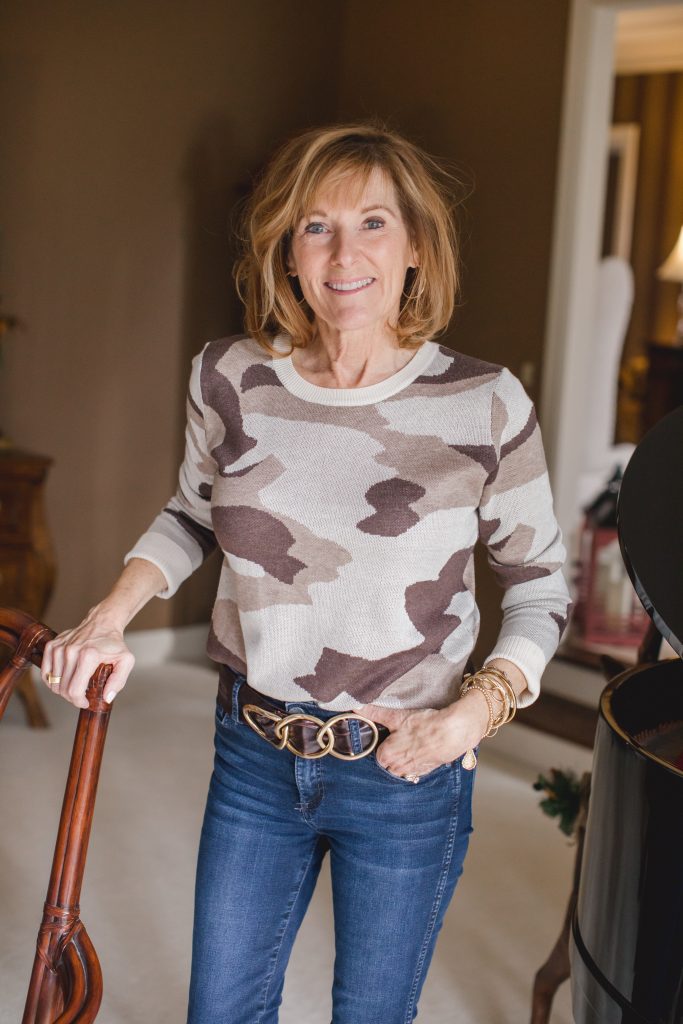 Sweater, Belt and Jeans