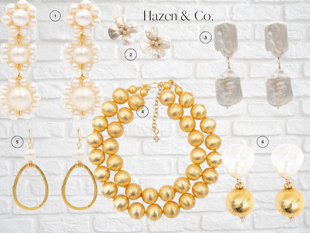 Earrings and Necklace from Hazen & Co.