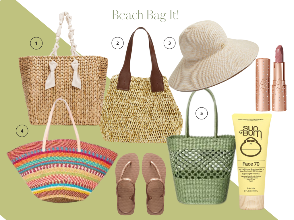 What goes into a beach bag!