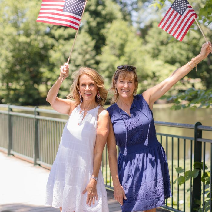 Cabana Life White Eyelet Halter Dress and Navy Eyelet Sleeveless Dress