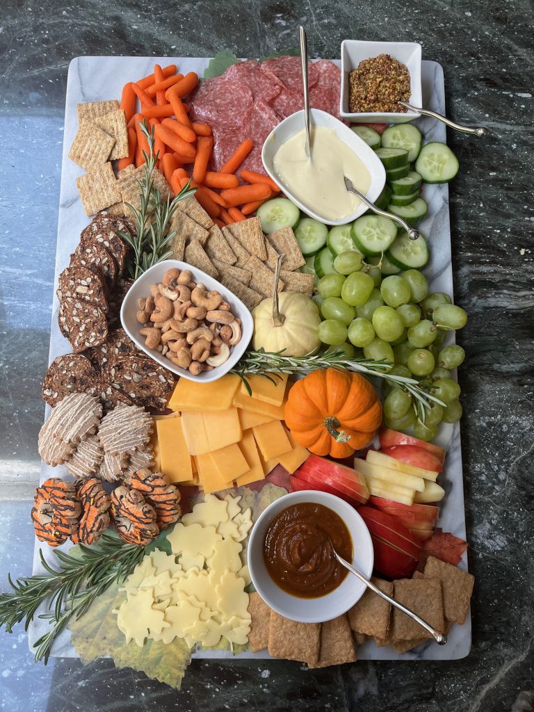 Williams sonoma Marble board, assorted bowls and serving pieces from crate and barrel