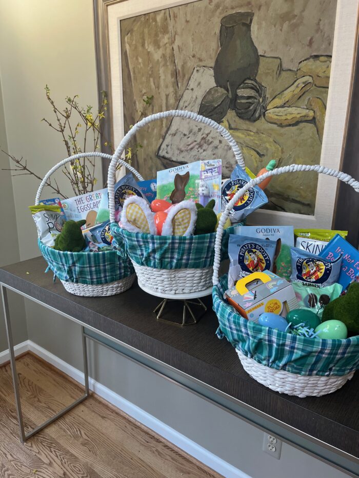 Pottery Barn Easter baskets and liners