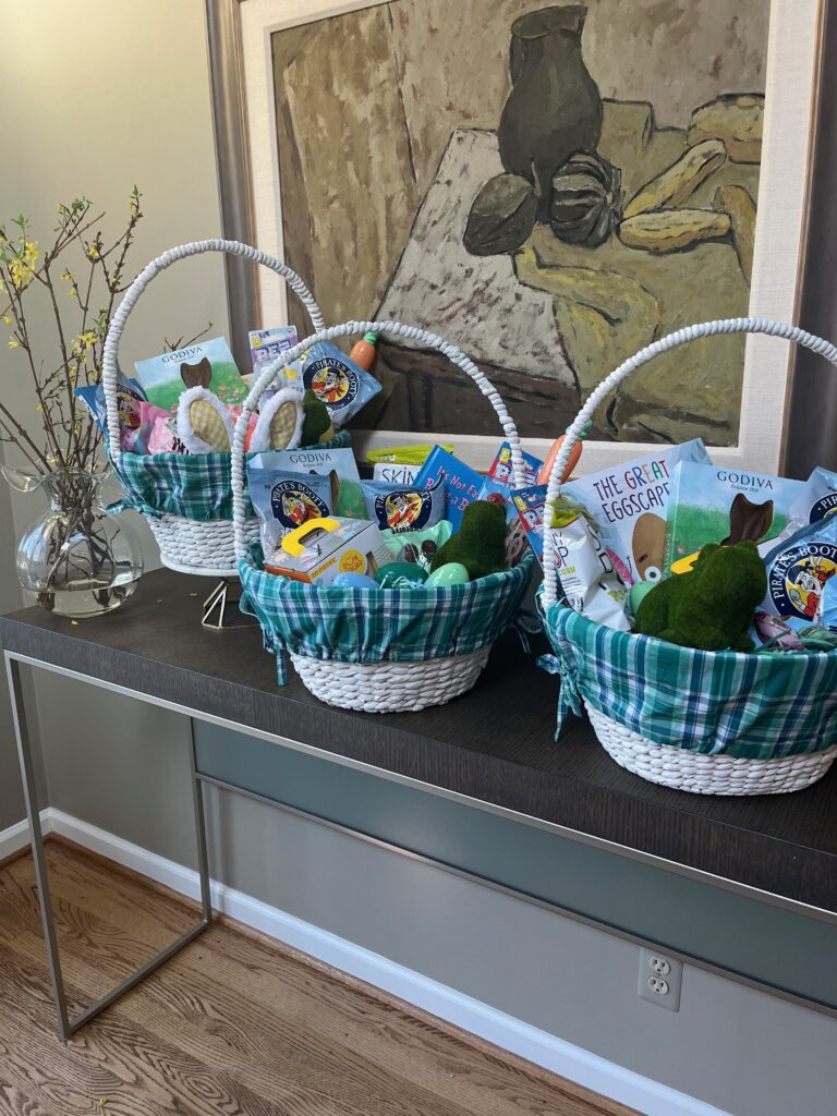 Pottery Barn Easter baskets and liners